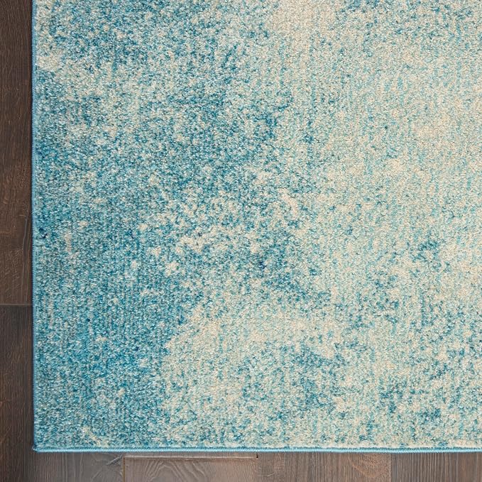 Nourison Home Passion Navy/Light Blue 8' x 10' Area-Rug, Modern, Abstract, Easy-Cleaning, Non Shedding, Bed Room, Living Room, Dining Room, Kitchen (8x10)