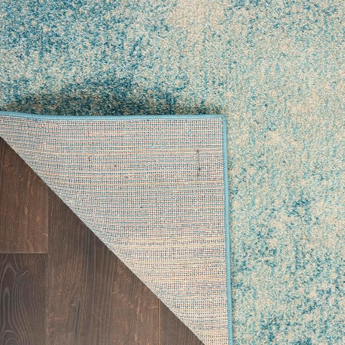 Nourison Home Passion Navy/Light Blue 8' x 10' Area-Rug, Modern, Abstract, Easy-Cleaning, Non Shedding, Bed Room, Living Room, Dining Room, Kitchen (8x10)