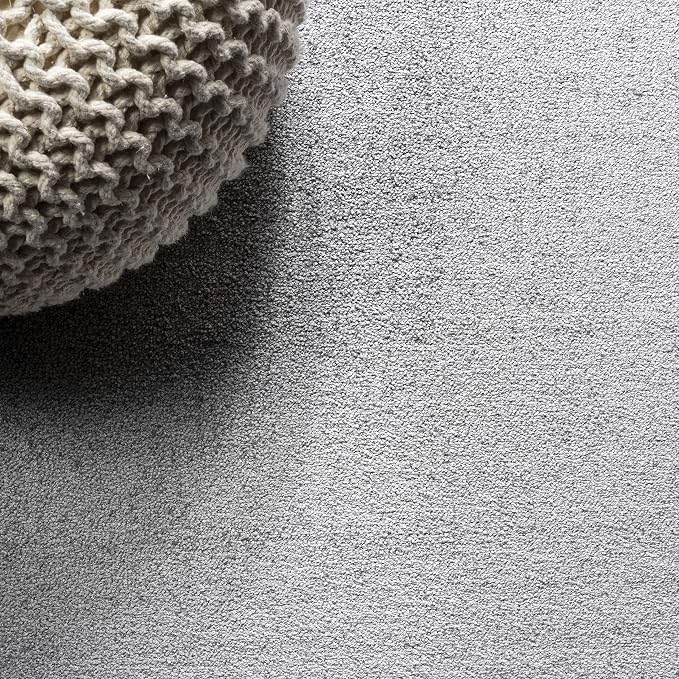 JONATHAN Y Haze Solid Low-Pile Light Gray Indoor Area Rug 12x15, Coastal,Bohemian,Minimalist,Classic, Easy-Cleaning for Living Room,Bedroom,Kitchen,Pet Friendly,Non-Shedding (SEU100K-15)