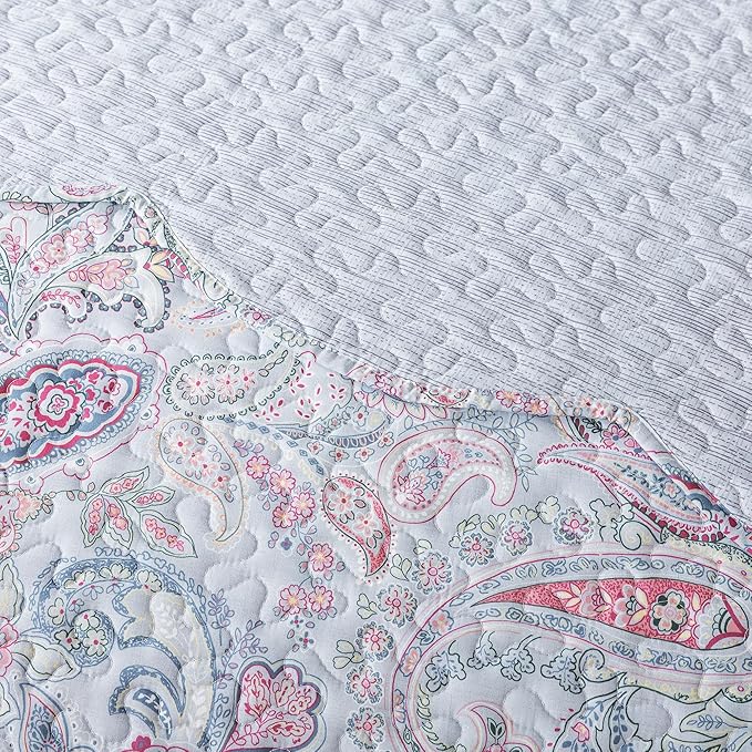 HoneiLife Quilt Sets King Size - Microfiber Bedspreads 3-Piece, Lightweight Coverlets King Quilt Bedding Sets All Season Quilts