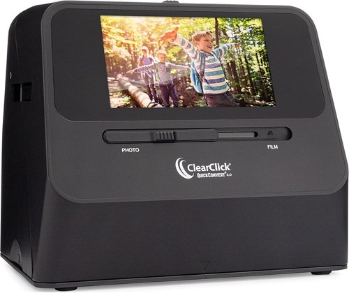 ClearClick QuickConvert 2.0 Photo & Film Scanner - Scan 4x6 Photos & 35mm Negatives - 22 Megapixels, No Computer Needed
