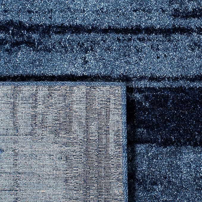 SAFAVIEH Retro Collection Runner Rug - 2'3" x 17', Light Blue & Blue, Modern Abstract Design, Non-Shedding & Easy Care, Ideal for High Traffic Areas in Living Room, Bedroom (RET2693-6065)