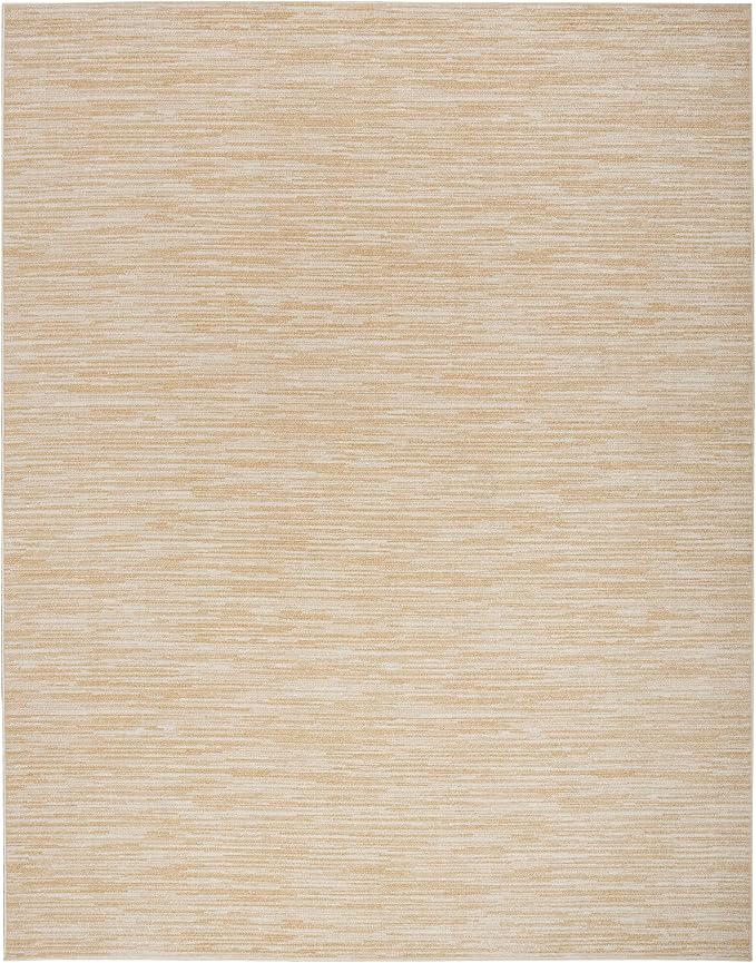 Nourison Home Nourison Essentials Ivory Gold 7' x 10' Area Rug - Easy Clean, Non Shedding, Bed Room, Living Room, Dining Room, Kitchen (7' x 10')