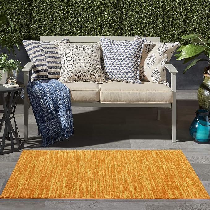 Nourison Home Nourison Essentials Sunburst 3' x 5' Area Rug - Easy Clean, Non Shedding, Bed Room, Living Room, Dining Room, Kitchen (3' x 5')