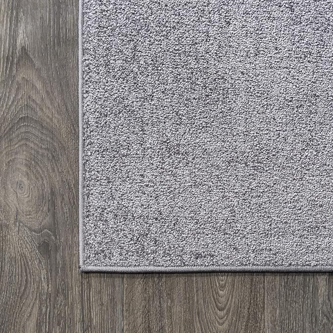 JONATHAN Y Haze Solid Low-Pile Gray Indoor Area Rug 12x15, Coastal,Bohemian,Minimalist,Classic, Easy-Cleaning for Living Room,Bedroom,Kitchen,Pet Friendly,Non-Shedding (SEU100A-15)