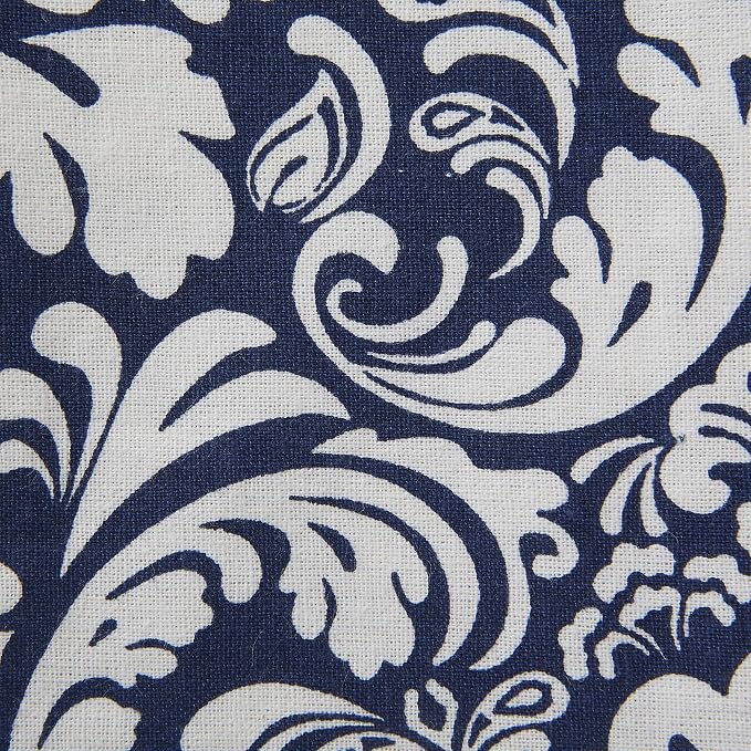 DII Cotton Dish Towel Set Damask Print, 18x28, Nautical Blue, 2 Count