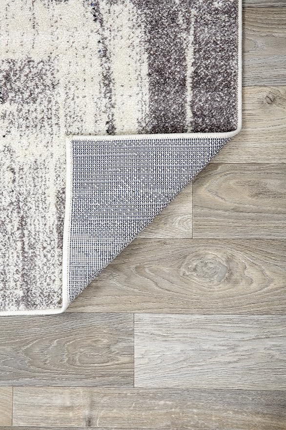 Rugshop Gold Modern Abstract Area Rug — Non-Shedding for Living Room, Dining Room and Office 6'6" x 9'
