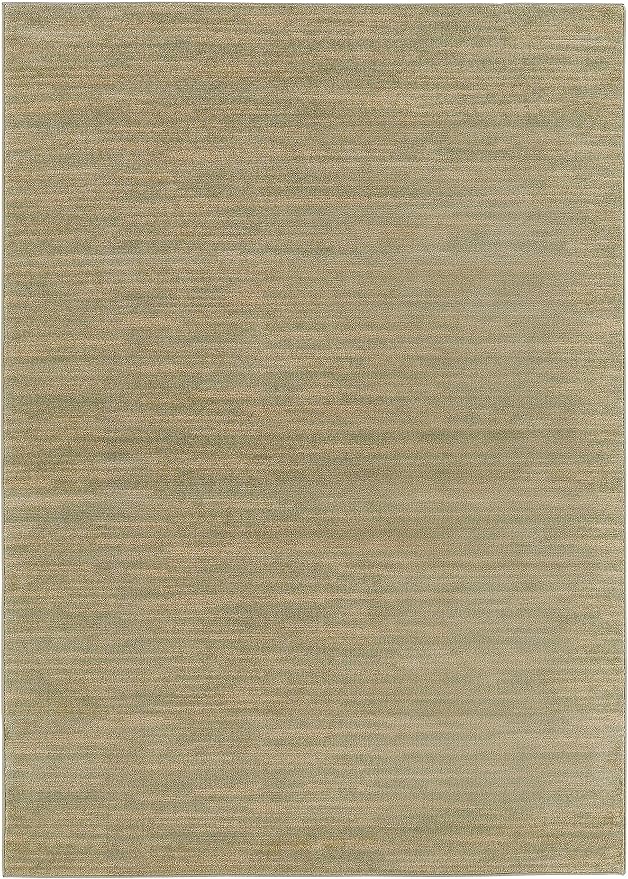 Nourison Home Nourison Essentials Green Gold 4' x 6' Area Rug - Easy Clean, Non Shedding, Bed Room, Living Room, Dining Room, Kitchen (4' x 6')