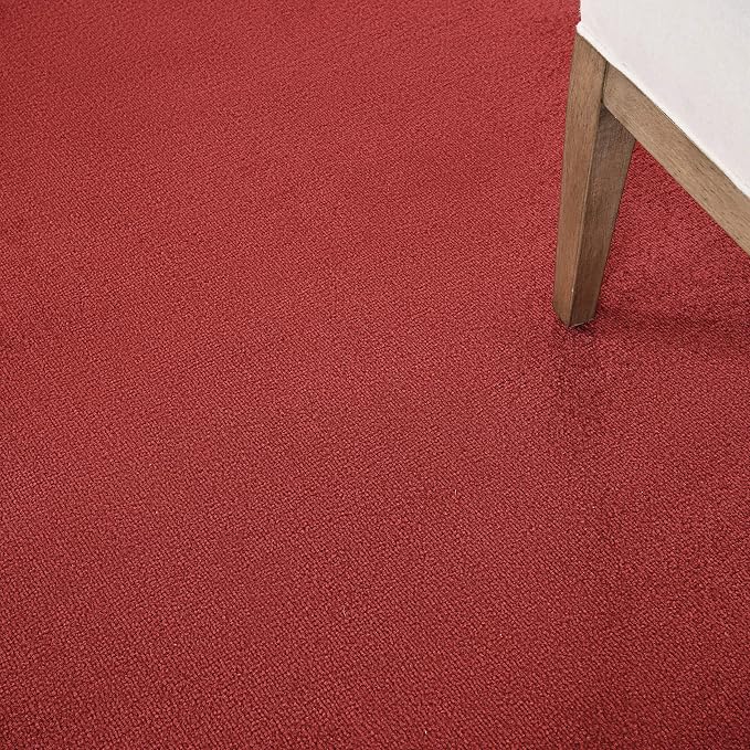 Nourison Home Nourison Essentials Brick Red 7' x Square Area Rug - Easy Clean, Non Shedding, Bed Room, Living Room, Dining Room, Kitchen (7' x Square)
