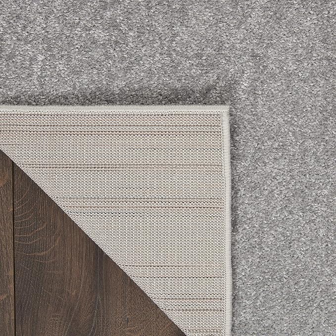 Nourison Home Nourison Essentials Silver Grey 6' x 9' Area Rug - Easy Clean, Non Shedding, Bed Room, Living Room, Dining Room, Kitchen (6' x 9')