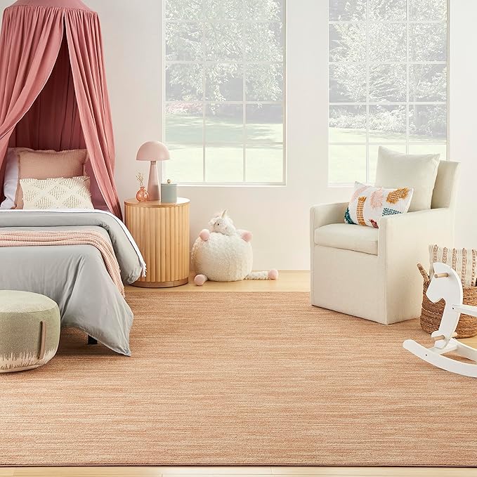 Nourison Home Nourison Essentials Rust 6' x 9' Area Rug - Easy Clean, Non Shedding, Bed Room, Living Room, Dining Room, Kitchen (6' x 9')