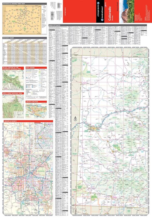 Rand McNally Colorado State Map - Easy-To-Read Design for Clear Navigation and Travel Planning