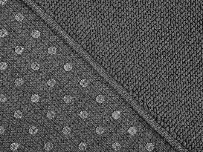 Cotton Paradise 100% Cotton Turkish Bathmat Rug, Soft Absorbent Quick Dry Non Slip, 17x24 Bathmat Rug, Dark Gray