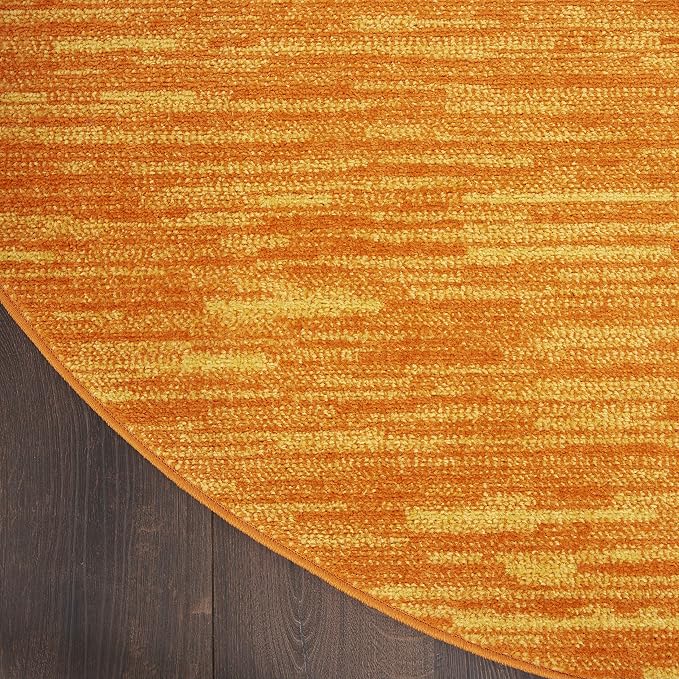 Nourison Home Nourison Essentials Sunburst 8' x Round Area Rug - Easy Clean, Non Shedding, Bed Room, Living Room, Dining Room, Kitchen (8' x Round)