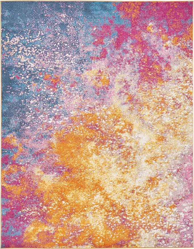 Nourison Home Passion 7' x 10' Multicolor Fabric Modern Area Rug (7' x 10')
