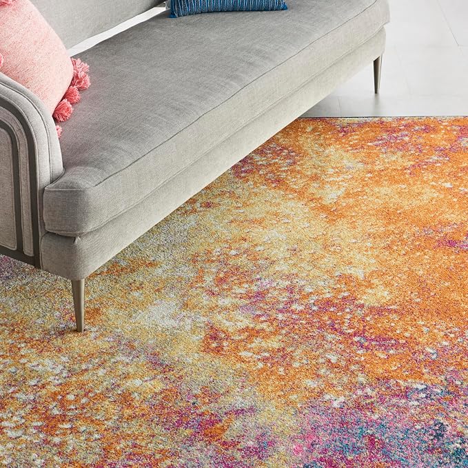 Nourison Home Passion 9' x 12' Multicolor Fabric Modern Area Rug (9' x 12')