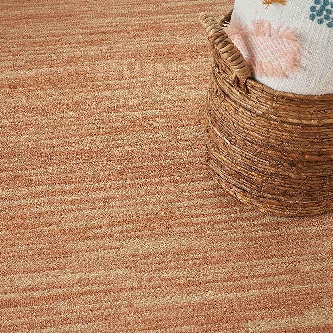 Nourison Home Nourison Essentials Rust 6' x 9' Area Rug - Easy Clean, Non Shedding, Bed Room, Living Room, Dining Room, Kitchen (6' x 9')