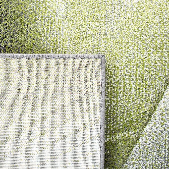 SAFAVIEH Hollywood Collection Area Rug - 10'6" x 14', Grey & Green, Mid-Century Modern Design, Non-Shedding & Easy Care, Ideal for High Traffic Areas in Living Room, Bedroom (HLW715Y)