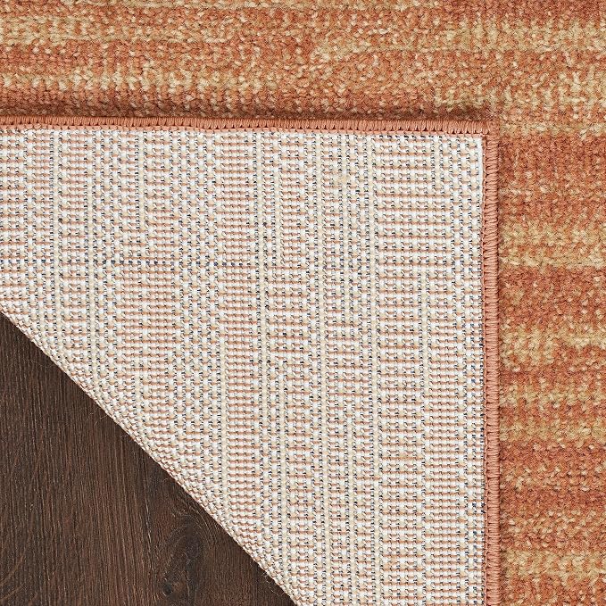 Nourison Home Nourison Essentials Rust 4' x 6' Area Rug - Easy Clean, Non Shedding, Bed Room, Living Room, Dining Room, Kitchen (4' x 6')