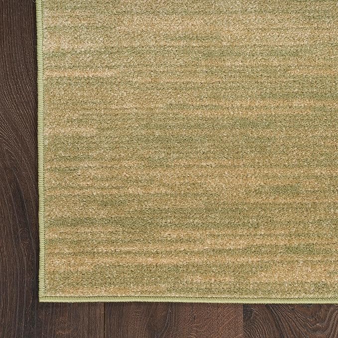 Nourison Home Nourison Essentials Green Gold 7' x 10' Area Rug - Easy Clean, Non Shedding, Bed Room, Living Room, Dining Room, Kitchen (7' x 10')