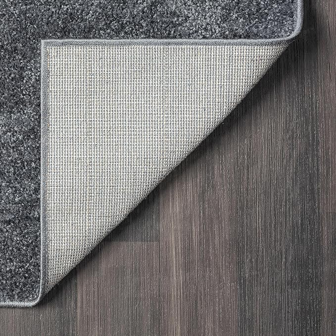 Abani Deco Collection Area Rug - Grey Minimalist Design -5'3" x 7'6"(5'x8') - Easy to Clean - Durable for Kids and Pets - Non-Shedding - Medium Pile - Soft Feel - for Living Room, Bedroom & Office